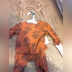 Cat & Jack Orange Gingerbread Kids Matching Set